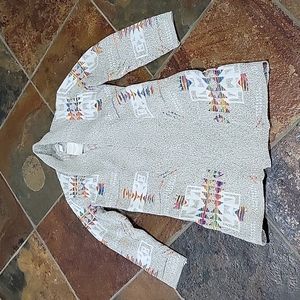 NWT- Northern Angel Rainbow Aztec Print Longline Cardigan Duster